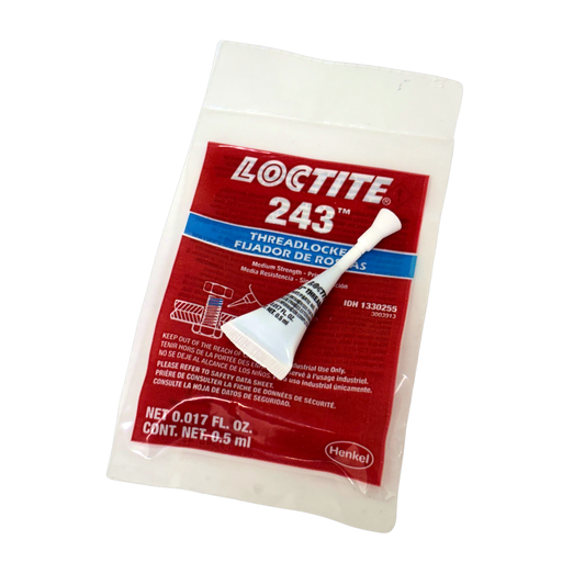 Loctite 243 Blue Threadlocker – 0.5 mL Single-Use Packet